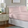 Pointehaven Flannel Deep Pocket Set with Oversized Flat Sheet, King, Rose Quartz view 2