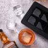 Ticent Ice Cube Trays (Set of 2), Silicone Sphere Whiskey Ice Ball Maker with Lids & Large Square Ice Cube Molds for Cocktails & Bourbon - Reusable & BPA Free view 2