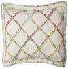 Laura Ashley - Standard Sham, 100% Cotton Bedding with Envelope Closure, Throw Pillow Cover for Bed or Couch, Oeko-Tex Certified (Ruffle Garden Cream, 20" x 26") view 1