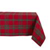 DII Farmhouse Christmas Plaid Dining Table & Kitchen Dcor, Holiday Tablecloth, 60x84, Red & Green view 1