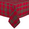 DII Farmhouse Christmas Plaid Dining Table & Kitchen Dcor, Holiday Tablecloth, 60x84, Red & Green view 3