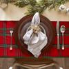 DII Farmhouse Christmas Plaid Dining Table & Kitchen Dcor, Holiday Tablecloth, 60x84, Red & Green view 4