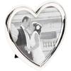 Haysom Interiors Contemporary Silver Plated Heart Shaped Photo Frame Holds a 4" x 4" Photograph by Happy Homewares view 1