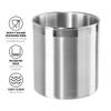 Oggi Stainless Steel Jumbo Utensil Holder - 7" Utensil Caddy, Weighted Base for Stability - Extra Large Utensil Crock and Countertop Utensil Organizer, Stainless Steel view 2
