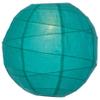 Cultural Intrigue Luna Bazaar Premium Paper Lantern Lamp Shade (16-Inch, Free-Style Ribbed, Teal) - Rice Paper Chinese/Japanese Hanging Decoration - for Home Decor, Parties, and Weddings view 1