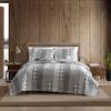 Eddie Bauer - Queen Quilt Set, Cotton Reversible Bedding with Matching Shams, Home Decor for All Seasons (Fairview Grey, Queen) view 1
