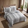 Eddie Bauer - Queen Quilt Set, Cotton Reversible Bedding with Matching Shams, Home Decor for All Seasons (Fairview Grey, Queen) view 2