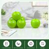 COTOSEY Artificial Apples, Set of 12 Fake Fruits for Home Decor - Realistic Faux Apple Kitchen Counter Decor, Table Centerpiece Bowl Fillers Decorations - Green view 2