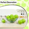 COTOSEY Artificial Apples, Set of 12 Fake Fruits for Home Decor - Realistic Faux Apple Kitchen Counter Decor, Table Centerpiece Bowl Fillers Decorations - Green view 4