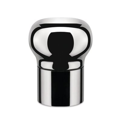 Alessi "Noe" Wine And Champagne Bottle Stopper With Expanding Seal in 18/10 Stainless Steel, Silver