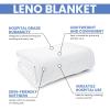 Linteum Textile Supply White Hospital Thermal Blanket 66x90 Inch 100% Cotton, Soft and Cozy, Breathable, Open-Cell Weave Design, All Season Twin Hospital Blanket (1-Pack) view 2