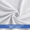 Linteum Textile Supply White Hospital Thermal Blanket 66x90 Inch 100% Cotton, Soft and Cozy, Breathable, Open-Cell Weave Design, All Season Twin Hospital Blanket (1-Pack) view 3