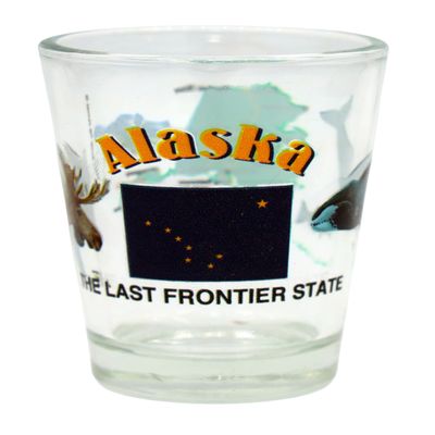 Alaska The Last Frontier State All-American Collection Shot Glass