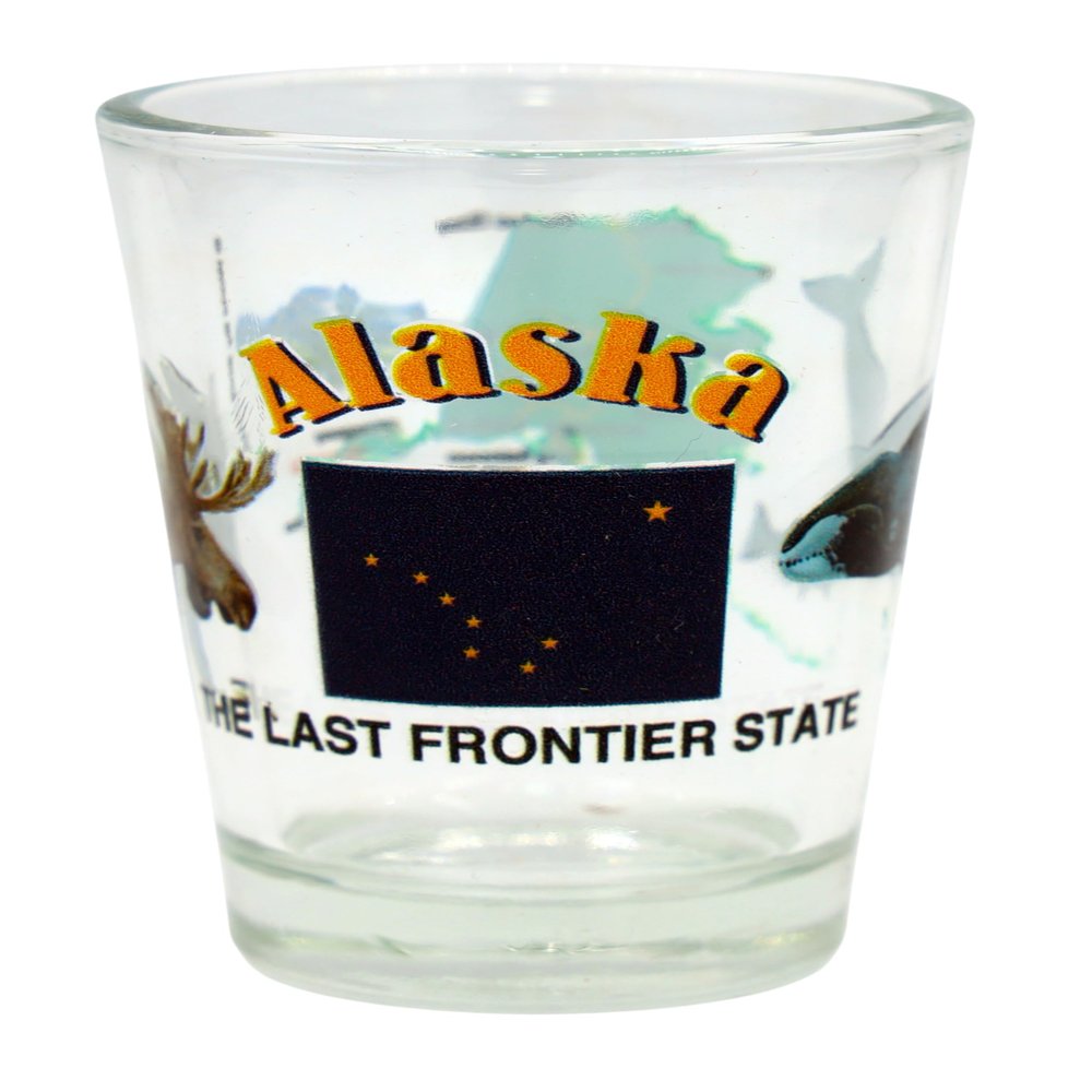 Alaska The Last Frontier State All-American Collection Shot Glass