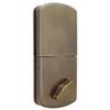 MiLocks XF-02AQ Digital Deadbolt Door Lock with Keyless Entry via Remote Control and Keypad Code for Exterior Doors, Antique Brass view 2