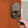 MiLocks XF-02AQ Digital Deadbolt Door Lock with Keyless Entry via Remote Control and Keypad Code for Exterior Doors, Antique Brass view 4