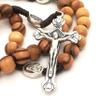 Olive Wood Rosary - Bethlehem Holy Soil, Christian Gift from Jerusalem view 3