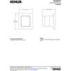 KOHLER 98347-BN Awaken Fixed Wall Bracket, Vibrant Brushed Nickel view 3
