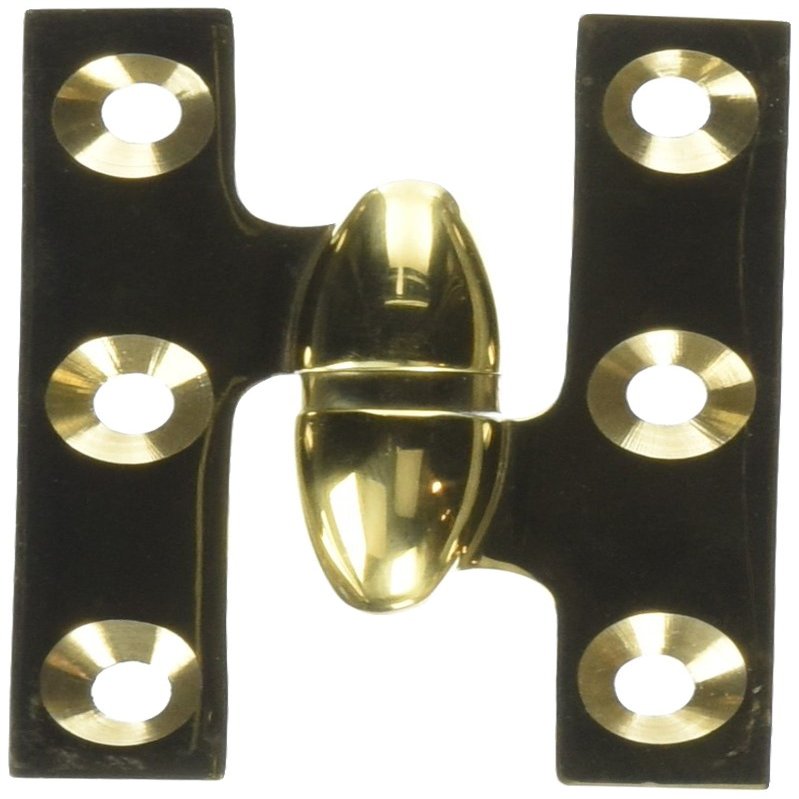 Deltana OK2015U3UNL-R Solid Brass 2-Inch x 1/2-Inch Olive Knuckle Hinge