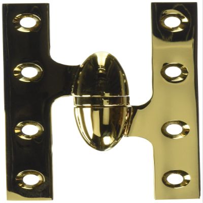Deltana OK5032BCR003-R Solid Brass 5-Inch x 3 1/4-Inch Olive Knuckle Hinge