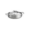Tramontina Signature Tri-Ply Clad Stainless Steel 3-Quart Braiser Pan with Lid, Induction-Ready, Dishwasher-Safe, NSF-Certified, Made in Brazil view 1