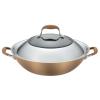 Anolon Advanced Hard-Anodized Nonstick 14" Covered Wok, Bronze view 1
