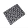 MasterClass KCMCHB92 Madeleine Tray with PFOA Non Stick, Robust 1mm Carbon Steel, 24 Hole Cake Mould, Grey view 1