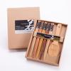 5 Pairs Natural Wood Chopsticks and 1 Moso Bamboo Rice Paddle Gift Set view 1