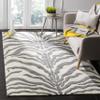 SAFAVIEH Cambridge Collection Area Rug - 5' x 8', Ivory & Dark Grey, Handmade Animal Print Wool, Ideal for High Traffic Areas in Living Room, Bedroom (CAM709A) view 1