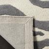 SAFAVIEH Cambridge Collection Area Rug - 5' x 8', Ivory & Dark Grey, Handmade Animal Print Wool, Ideal for High Traffic Areas in Living Room, Bedroom (CAM709A) view 4