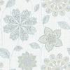 NuWallpaper NU1697 Gypsy Floral Blue/Green Peel & Stick Wallpaper, Blue view 1