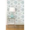 NuWallpaper NU1697 Gypsy Floral Blue/Green Peel & Stick Wallpaper, Blue view 2