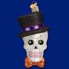 Old World Christmas Top Hat Skeleton Glass Blown Ornament for Christmas Tree, Handcrafted Holiday Decoration, Halloween Collection view 4