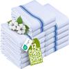 Utopia Towels Blue Dish Towels [12 Pack - 15 x 25 Inches] 100% Ring Spun Cotton Highly Absorbent & Reusable Cleaning Bar, Tea, Kitchen and Dishcloths Set - 200 GSM view 1