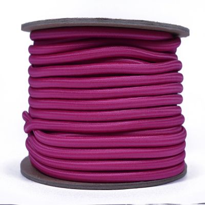 Fuchsia 3/16" Shock Cord - BORED PARACORD Marine Grade Shock/Bungee/Stretch Cord 3/16 inch x 100 feet Several Colors - Made in USA