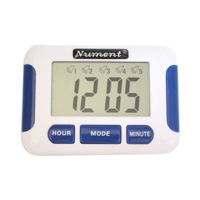 Nument 5 Times Alarm Style Timer with Clock for Study Work Efficiency Medicine Remind and Nursing Baby