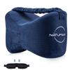 NATUMAX Knee Pillow for Side Sleepers - Relief from Sciatica Pain, Back/Leg Pain, Pregnancy, Hip and Joint Pain Memory Foam Leg Pillow + Free Sleep Mask and Ear Plugs view 2