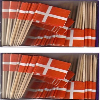 Denmark | Danish Flag Toothpicks (100) by Flags! Georgia