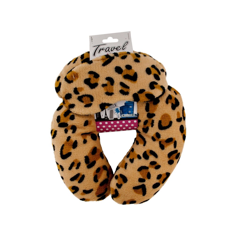 Kole Imports Travel Neck Pillow with Eye Mask