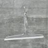 iDesign Plastic Bath Squeegee for Glass with Suction Hook Holder  12", Clear view 2