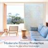 rabbitgoo Window Privacy Film Stained Glass Window Film, Mosaic Rainbow Decorative Glass Cling, Removable Static Cling Tint UV Blocking, Non-Adhesive Privacy Covering for Home, 17.5 x 78.7 inches view 3