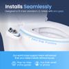 LUXE Bidet NEO 180 - Dual Nozzle, Self-Cleaning, Non-Electric Bidet Attachment for Toilet Seat, Adjustable Water Pressure, Rear & Feminine Wash, with Lever Control (White) view 4