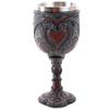 Pacific Giftware Double Dragon Heart Love Goblet Wine Cup 7 inch view 1