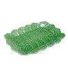 Bordallo Pinheiro Geranium Relief Platter Color: Green view 2