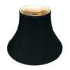 "Royal Designs Twisted Pleat Basic Lamp Shade, Black with Gold, 7"" x 16"" x 12""" (BS-717-16BLKGL) view 1