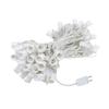 Novelty Lights 100' C9 Clear Incandescent Christmas String Light Set, Outdoor Christmas Light String, Christmas Bulbs, Roofline Light String, Outdoor String Lights, White Wire view 3