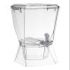 CreativeWare Crown Beverage Dispenser with Base and Name Clip, 3.5 gallon, Clear view 1