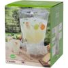 CreativeWare Crown Beverage Dispenser with Base and Name Clip, 3.5 gallon, Clear view 3