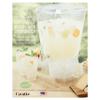 CreativeWare Crown Beverage Dispenser with Base and Name Clip, 3.5 gallon, Clear view 4