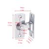 90 Degree Locking Privacy Lock Sliding barn Door Latch Right Angle Door Clasp cam Lock view 2